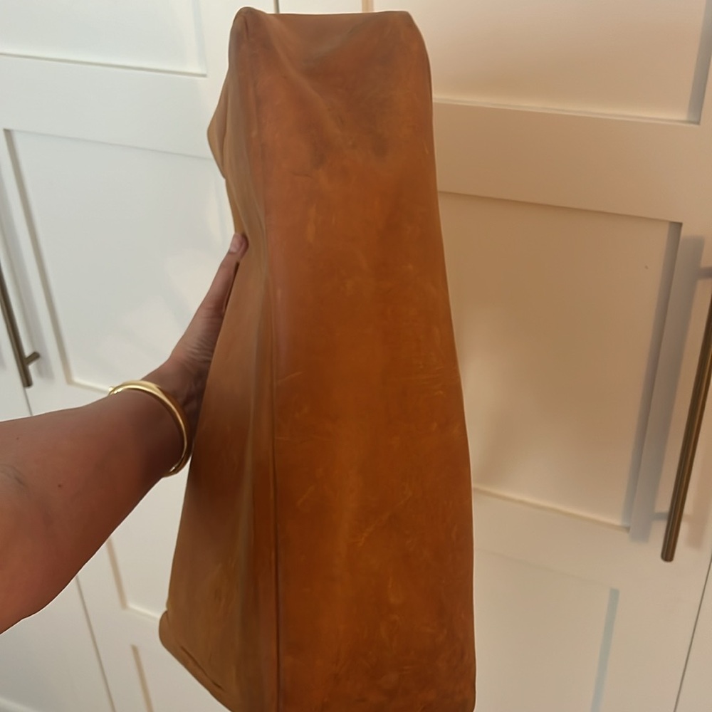 🕶️Parker Clay Caramel Rust Brown Leather Tote Bag - Picture 5 of 7